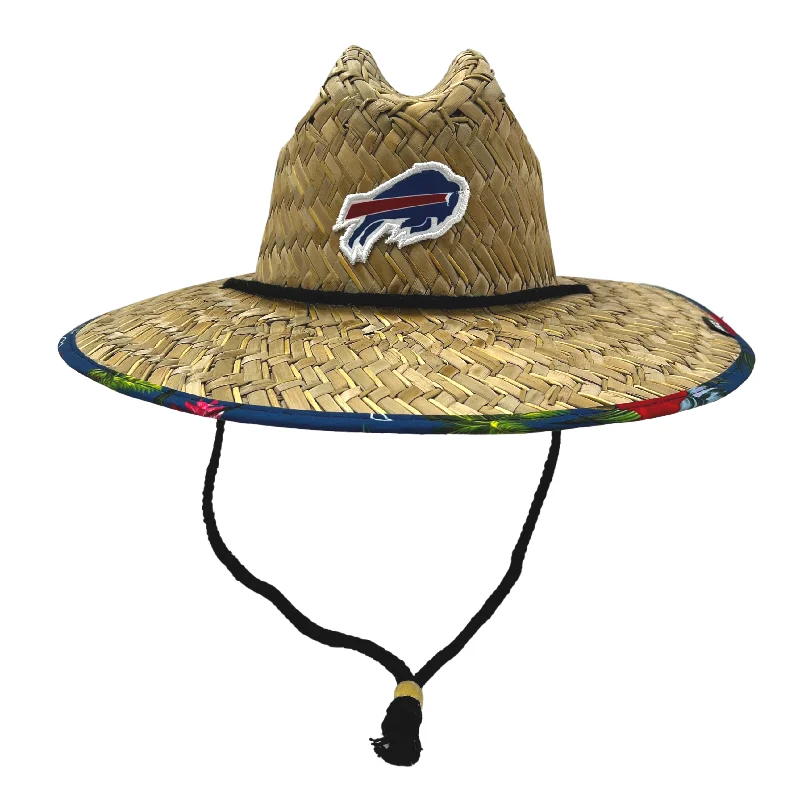 Buffalo Bills Hawaiian Floral Under Brim Straw Hat