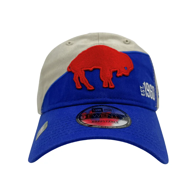 Buffalo Bills Stone & Royal With Retro Buffalo Adjustable Hat