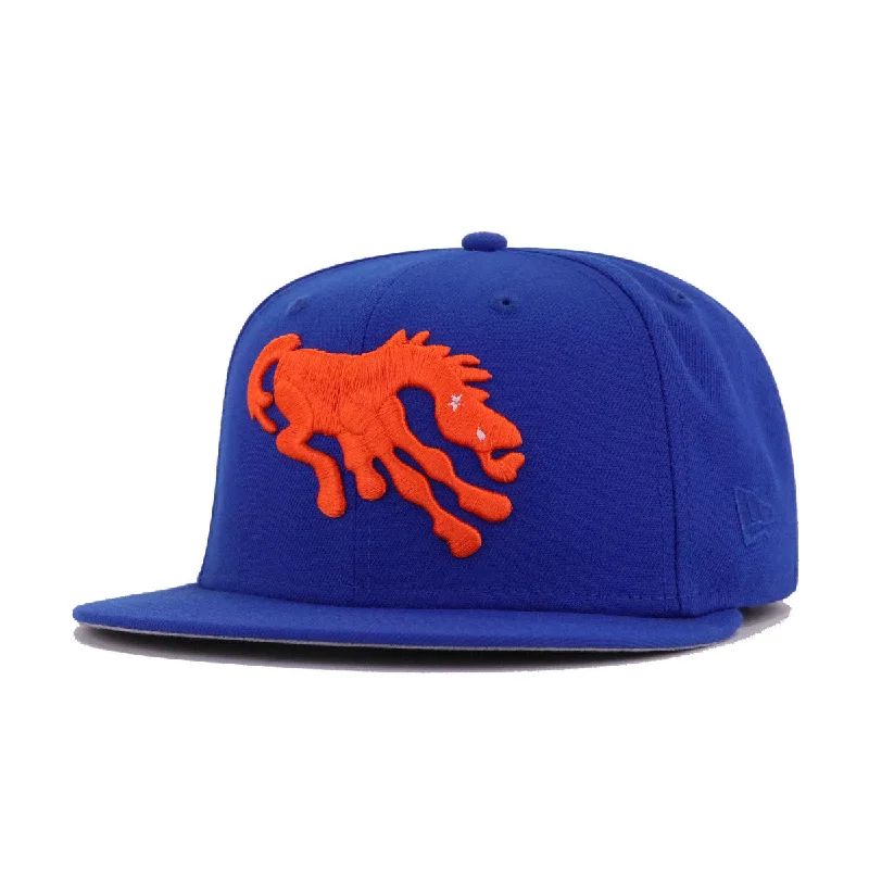 Denver Broncos Majestic Blue 50th Anniversary New Era 59Fifty Fitted