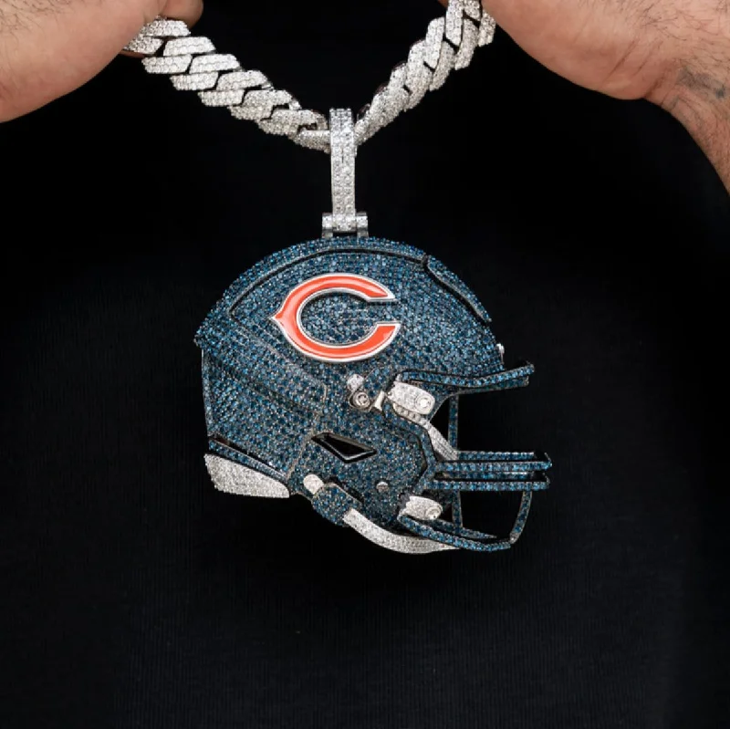 Giant Chicago Bears Official NFL Helmet Pendant