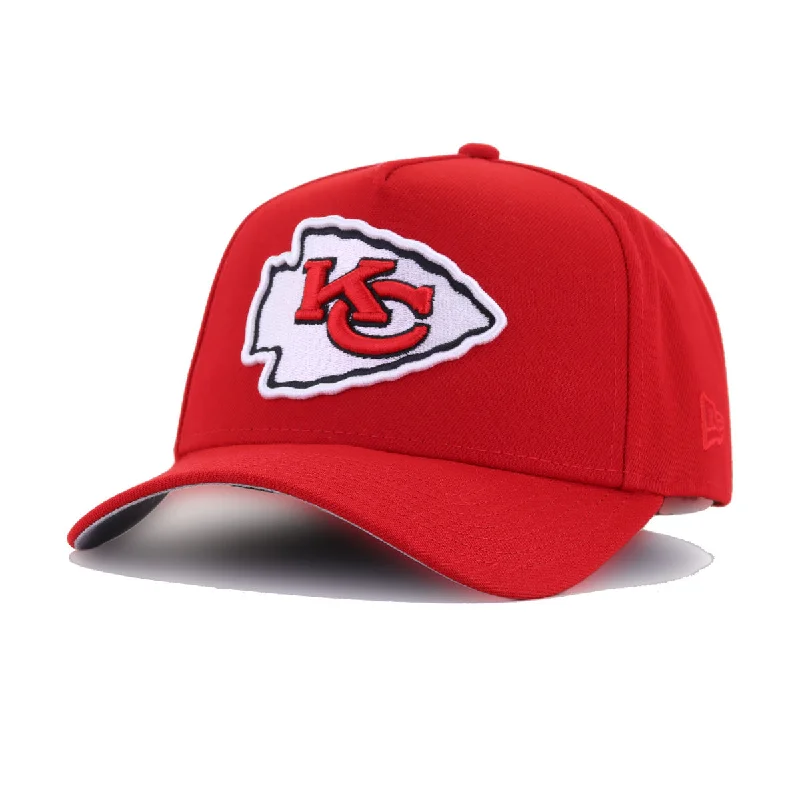 Kansas City Chiefs Scarlet New Era 9Forty A-Frame Snapback