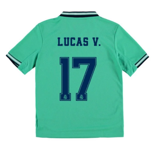 Lucas Vazquez Real Madrid Kids 19/20 Third Jersey