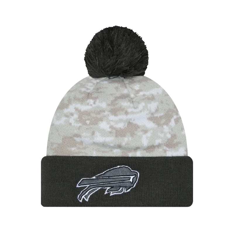 New Era Buffalo Bills 2024 Salute To Service Pom Knit