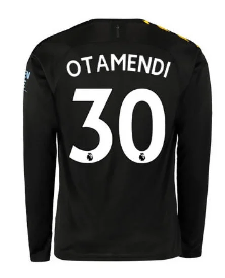 Nicolas Otamendi Manchester City LS 19/20 Away Jersey