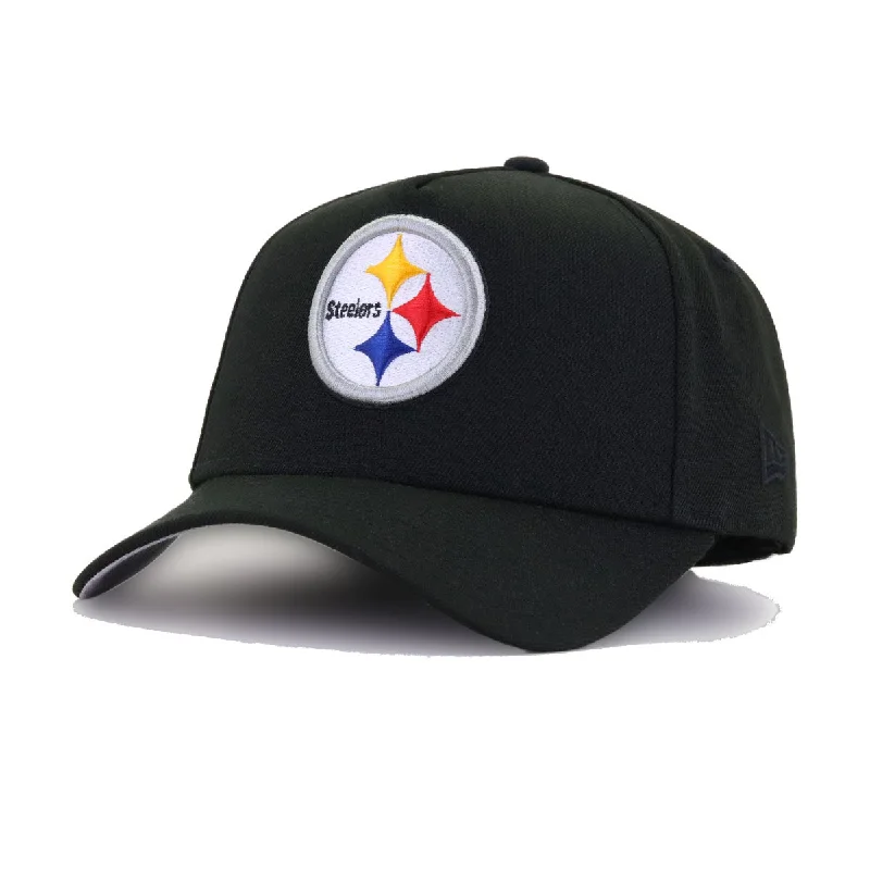 Pittsburgh Steelers Black New Era 9Forty A-Frame Snapback