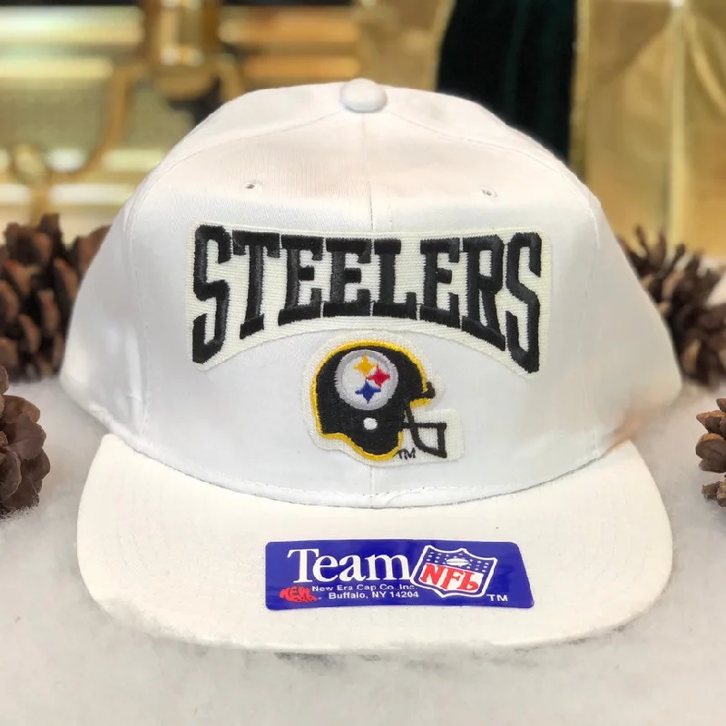 Vintage Deadstock NWOT NFL Pittsburgh Steelers New Era Arch Snapback Hat